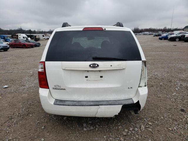 KNDMB233986257079 - 2008 KIA SEDONA EX WHITE photo 6