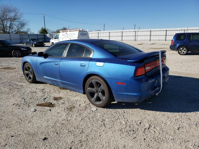 2C3CDXBG7DH6552324 - 2013 DODGE CHARGER SE BLUE photo 2