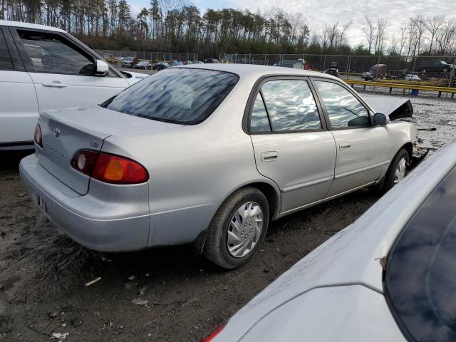 1NXBR12E31Z475371 - 2001 TOYOTA COROLLA CE SILVER photo 3