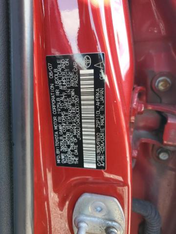 JTKKU10408J007387 - 2008 TOYOTA SCION XD RED photo 12