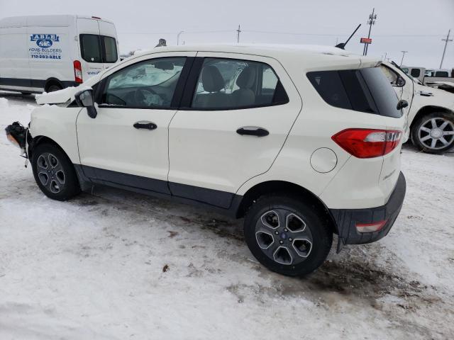 MAJ6S3FL1NC459668 - 2022 FORD ECOSPORT S WHITE photo 2