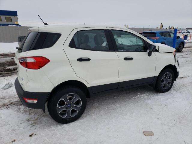 MAJ6S3FL1NC459668 - 2022 FORD ECOSPORT S WHITE photo 3