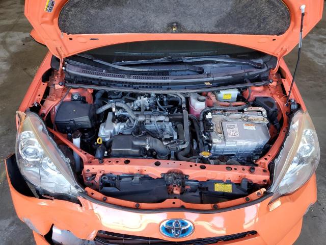 JTDKDTB36E1070447 - 2014 TOYOTA PRIUS C ORANGE photo 11