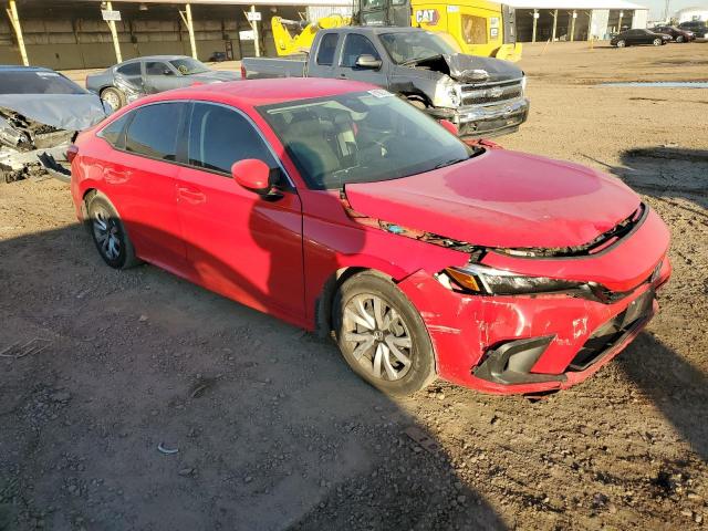 2HGFE2F28NH536487 - 2022 HONDA CIVIC LX RED photo 4