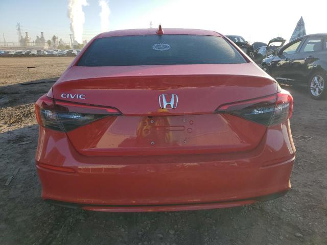 2HGFE2F28NH536487 - 2022 HONDA CIVIC LX RED photo 6