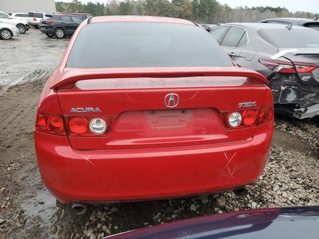 JH4CL96874C031299 - 2004 ACURA TSX RED photo 6