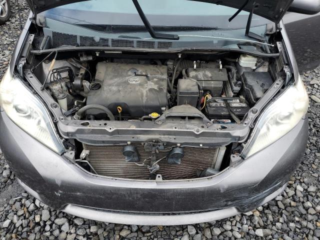 5TDKK3DC1BS120303 - 2011 TOYOTA SIENNA LE GRAY photo 12