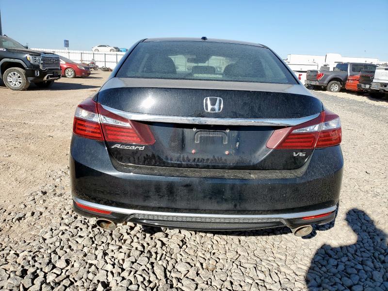 1HGCR3F03GA008711 - 2016 HONDA ACCORD EXL BLACK photo 6