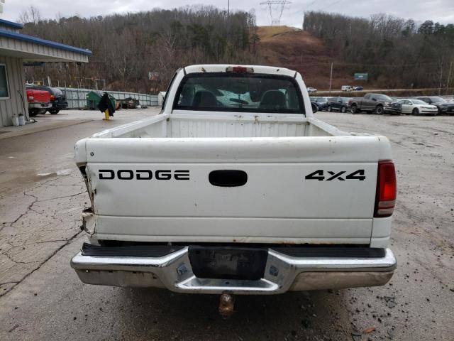 1B7GG26N31S113813 - 2001 DODGE DAKOTA WHITE photo 10