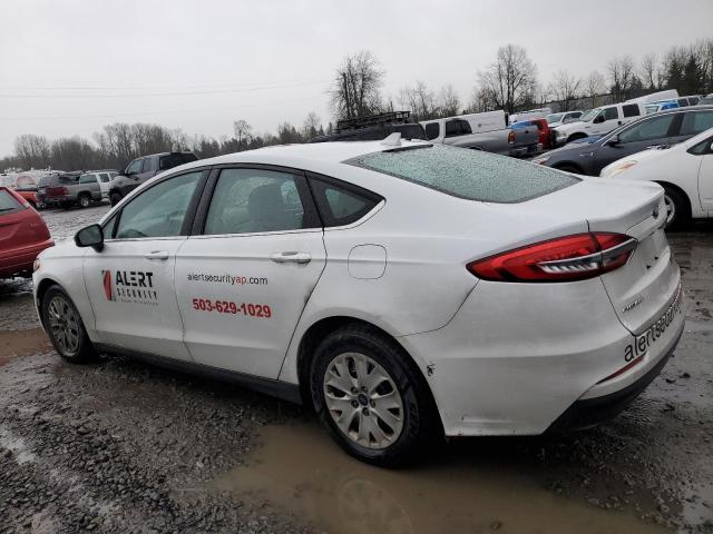 3FA6P0G73LR127683 - 2020 FORD FUSION S WHITE photo 2