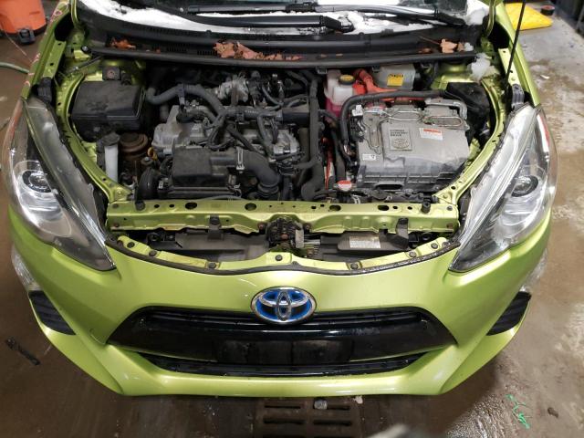 JTDKDTB36G1131122 - 2016 TOYOTA PRIUS C GREEN photo 11