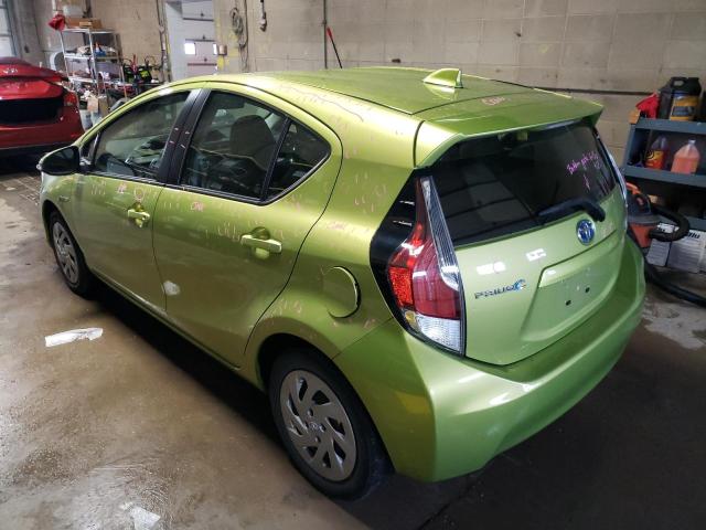 JTDKDTB36G1131122 - 2016 TOYOTA PRIUS C GREEN photo 2