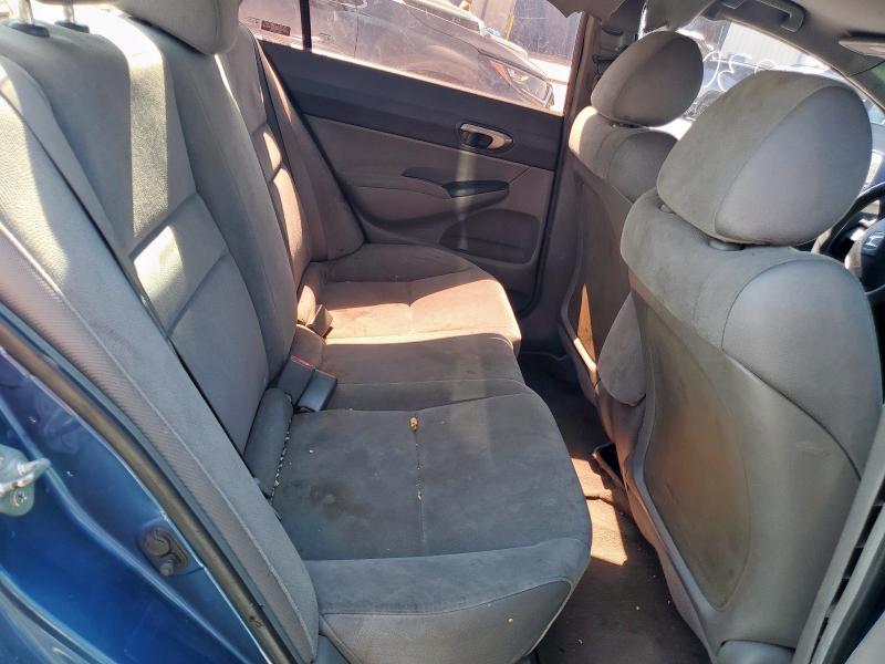 1HGFA16538L033926 - 2008 HONDA CIVIC LX BLUE photo 10