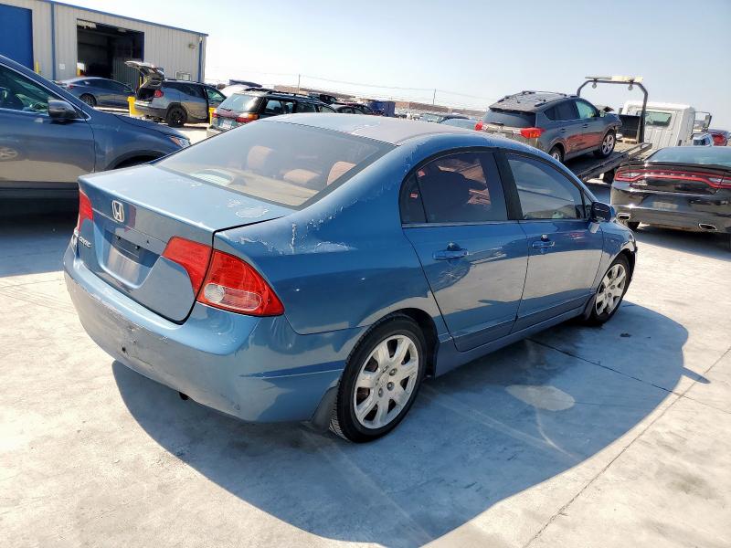 1HGFA16538L033926 - 2008 HONDA CIVIC LX BLUE photo 3