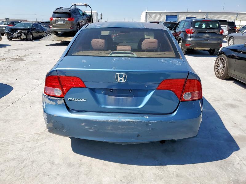 1HGFA16538L033926 - 2008 HONDA CIVIC LX BLUE photo 6