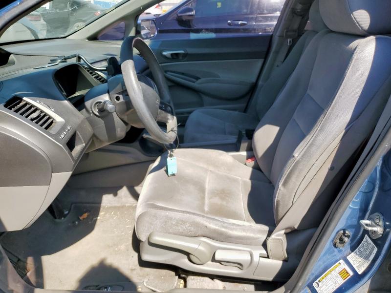 1HGFA16538L033926 - 2008 HONDA CIVIC LX BLUE photo 7