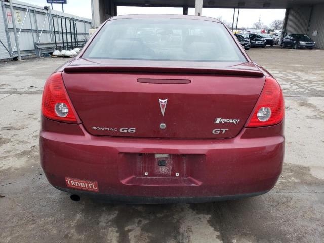 1G2ZH57N194103663 - 2009 PONTIAC G6 GT MAROON photo 6