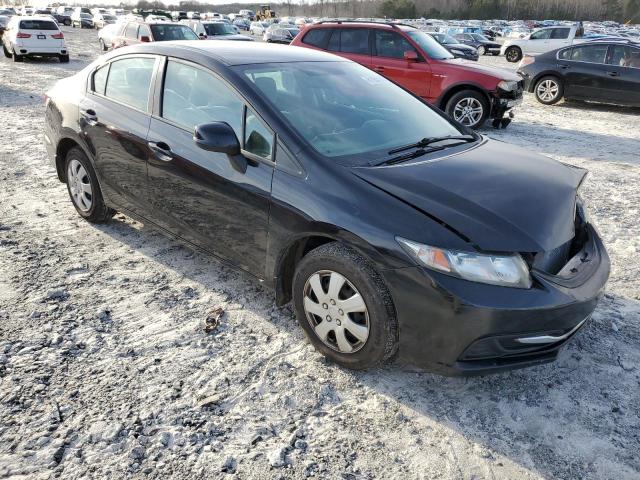 19XFB2F53DE052285 - 2013 HONDA CIVIC LX BLACK photo 4