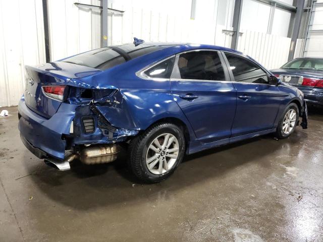 5NPE24AF2JH728711 - 2018 HYUNDAI SONATA SE BLUE photo 3