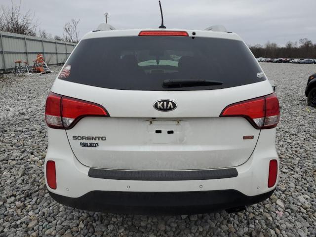 5XYKTCA63FG609137 - 2015 KIA SORENTO LX WHITE photo 6