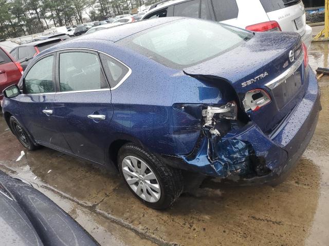 3N1AB7AP1HY409373 - 2017 NISSAN SENTRA S BLUE photo 2