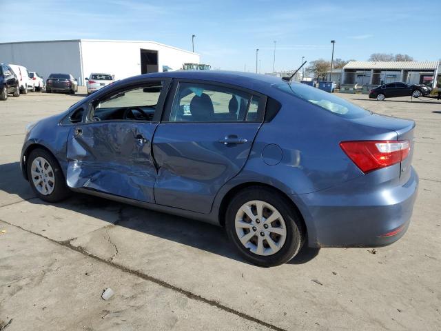 KNADM4A35G6692718 - 2016 KIA RIO LX BLUE photo 2