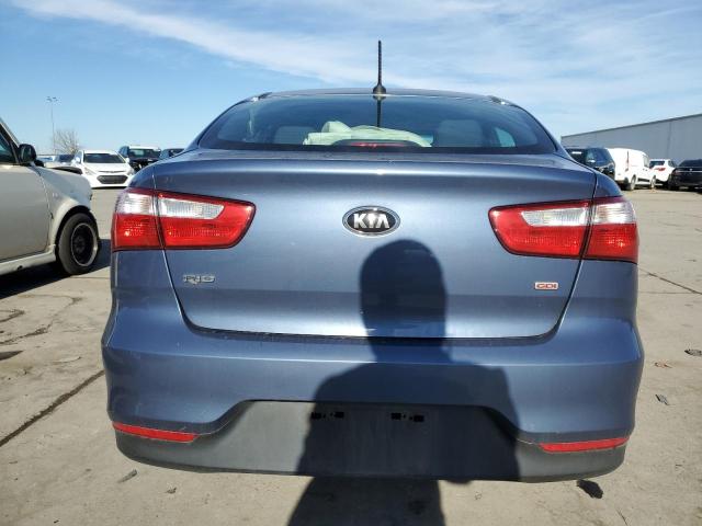 KNADM4A35G6692718 - 2016 KIA RIO LX BLUE photo 6