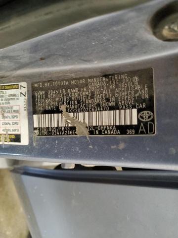 2T1KR30E07C634470 - 2007 TOYOTA COROLLA MA XR BLUE photo 13