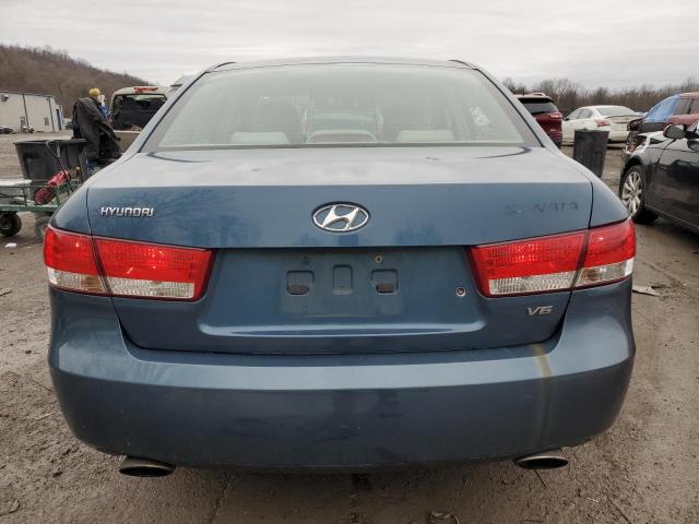 5NPEU46F27H232108 - 2007 HYUNDAI SONATA SE BLUE photo 6