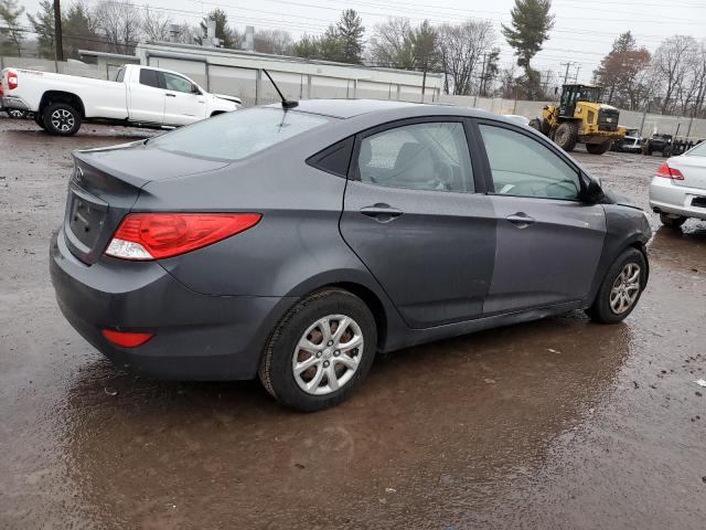 KMHCT4AE5DU294026 - 2013 HYUNDAI ACCENT GLS GRAY photo 3