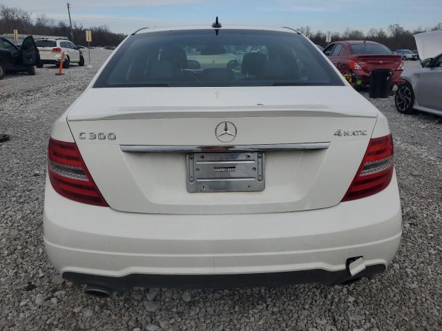 WDDGF8AB3DA801748 - 2013 MERCEDES-BENZ C 300 4MATIC WHITE photo 6