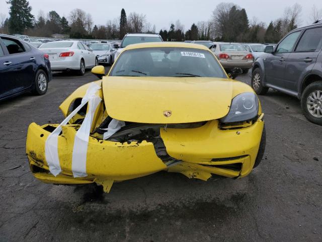 WP0AB2A86HS285723 - 2017 PORSCHE CAYMAN S YELLOW photo 5