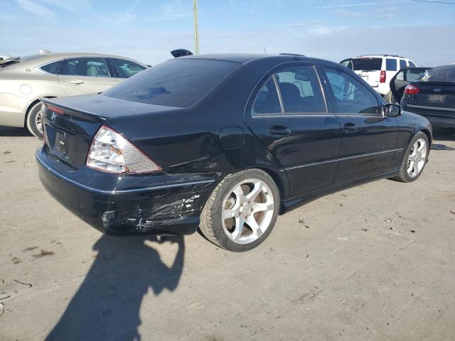 WDBRF52H87F933558 - 2007 MERCEDES-BENZ C 230 BLACK photo 3