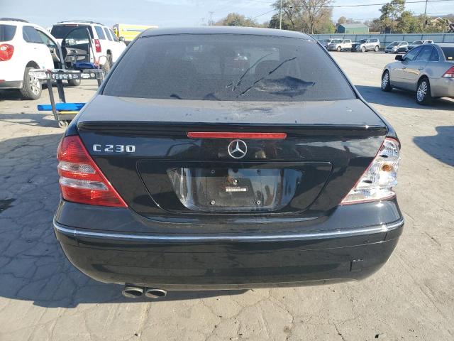 WDBRF52H87F933558 - 2007 MERCEDES-BENZ C 230 BLACK photo 6