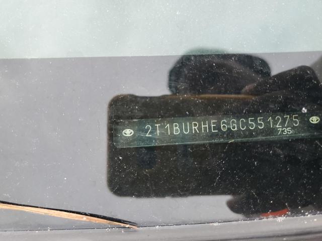 2T1BURHE6GC551275 - 2016 TOYOTA COROLLA L Qara foto 13