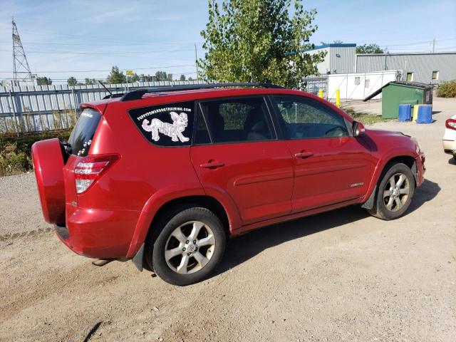 2T3DF4DV9CW174582 - 2012 TOYOTA RAV4 LIMITED Czerwony zdjęcie 3