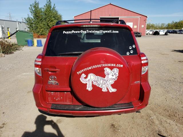 2T3DF4DV9CW174582 - 2012 TOYOTA RAV4 LIMITED Czerwony zdjęcie 6