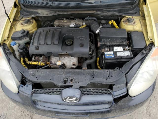 KMHCM36C49U117554 - 2009 HYUNDAI ACCENT GS YELLOW photo 11