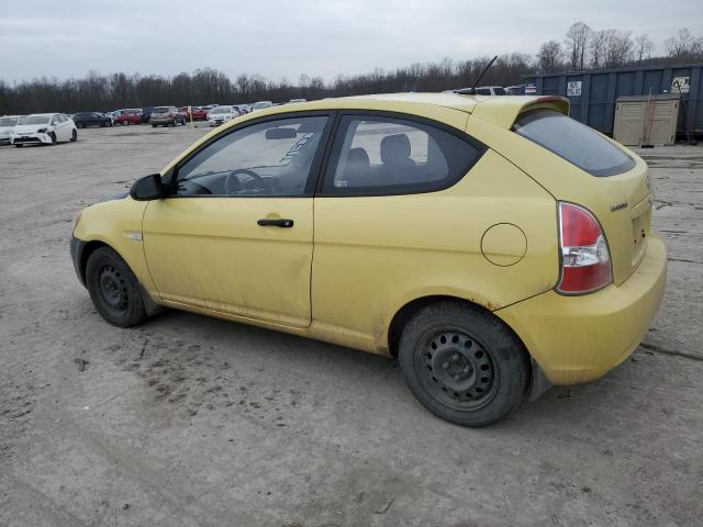 KMHCM36C49U117554 - 2009 HYUNDAI ACCENT GS YELLOW photo 2