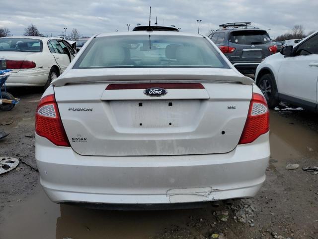 3FAHP0HA7CR104216 - 2012 FORD FUSION SE WHITE photo 6