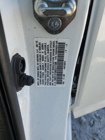 19XFC1F36GE217398 - 2016 HONDA CIVIC EX WHITE photo 12