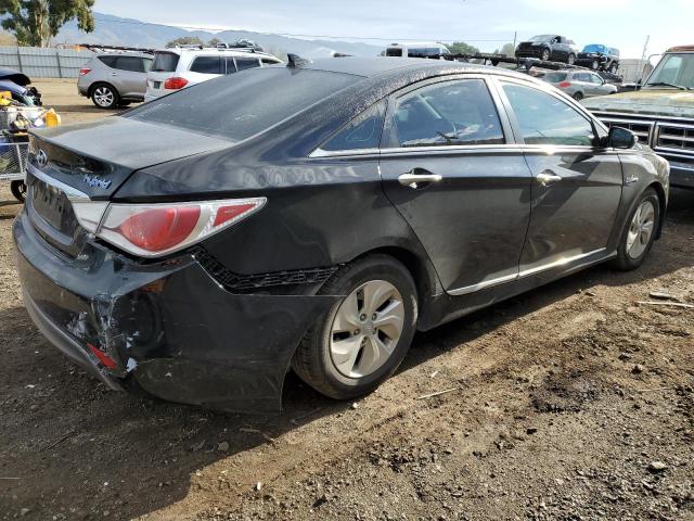 KMHEC4A41FA137761 - 2015 HYUNDAI SONATA HYBRID BLACK photo 3