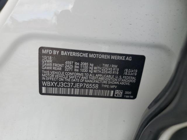 WBXYJ3C37JEP76558 - 2018 BMW X2 SDRIVE28I WHITE photo 13