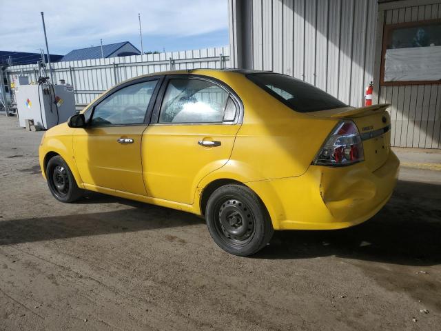 KL1TG56E89B315209 - 2009 CHEVROLET AVEO LT YELLOW photo 2