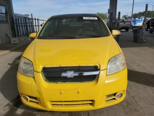 KL1TG56E89B315209 - 2009 CHEVROLET AVEO LT YELLOW photo 5