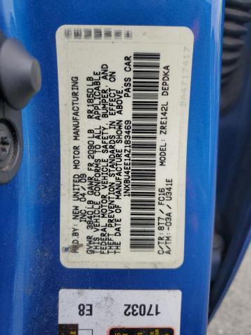 1NXBU4EE1AZ183469 - 2010 TOYOTA COROLLA BASE 蓝色 照片 12