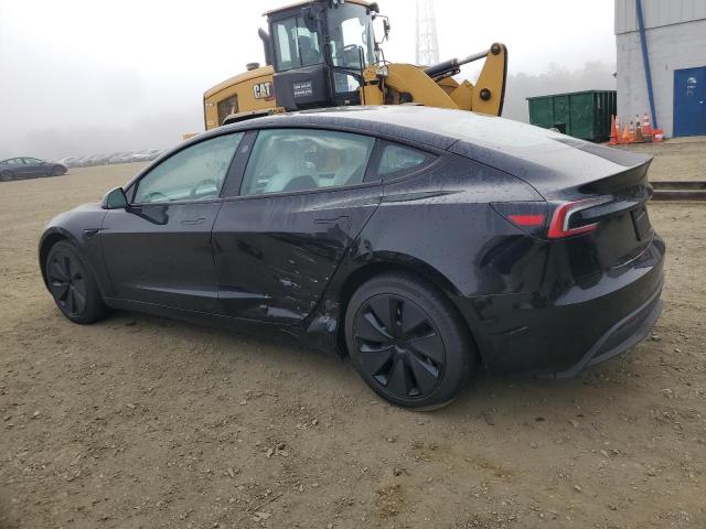 5YJ3E1EAXSF924259 - 2025 TESLA MODEL 3 Սև լուսանկար 2