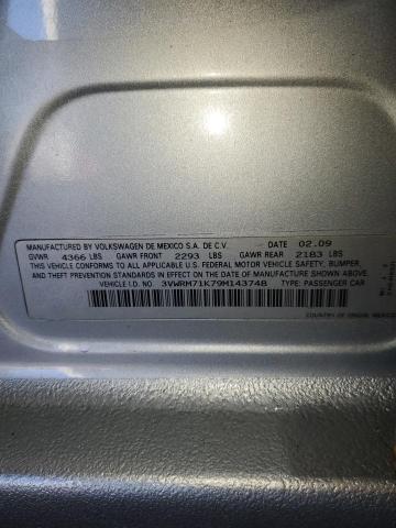 3VWRM71K79M143748 - 2009 VOLKSWAGEN JETTA SE WHITE photo 13