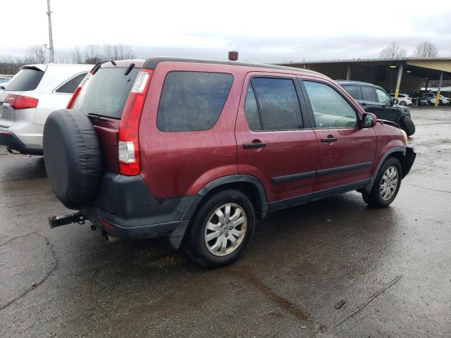 JHLRD78896C055992 - 2006 HONDA CR-V EX BURGUNDY photo 3