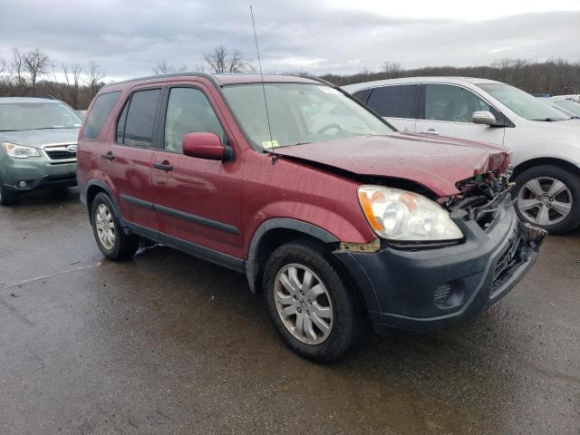 JHLRD78896C055992 - 2006 HONDA CR-V EX BURGUNDY photo 4